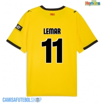 Camisa de time de futebol Girona Thomas Lemar #11 Replicas 2º Equipamento 2025-26 Manga Curta